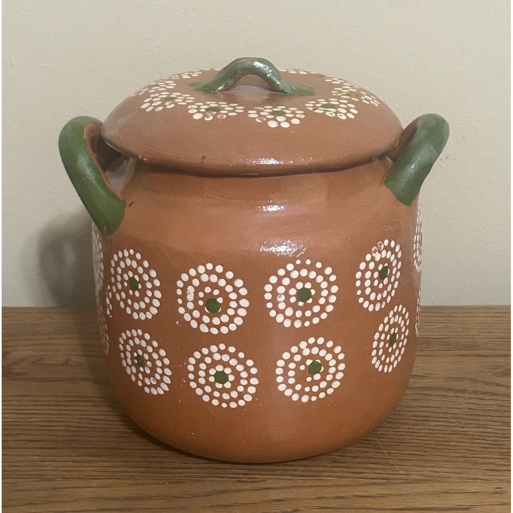 Mexican Ollas de Barro TerraCotta Red Clay Bean Pot 2.5 Quarts (SEE BELOW)